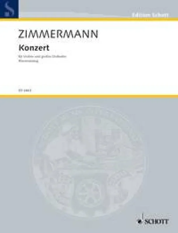 Bernd Alois Zimmermann Violin Concerto Orchester mit Solo