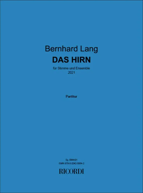 Bernhard Lang Das Hirn Kammerensemble