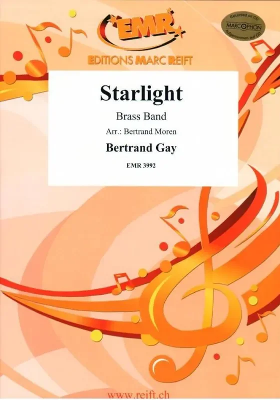 Bertrand Gay Starlight (Arr. Bertrand Moren) Brass Band