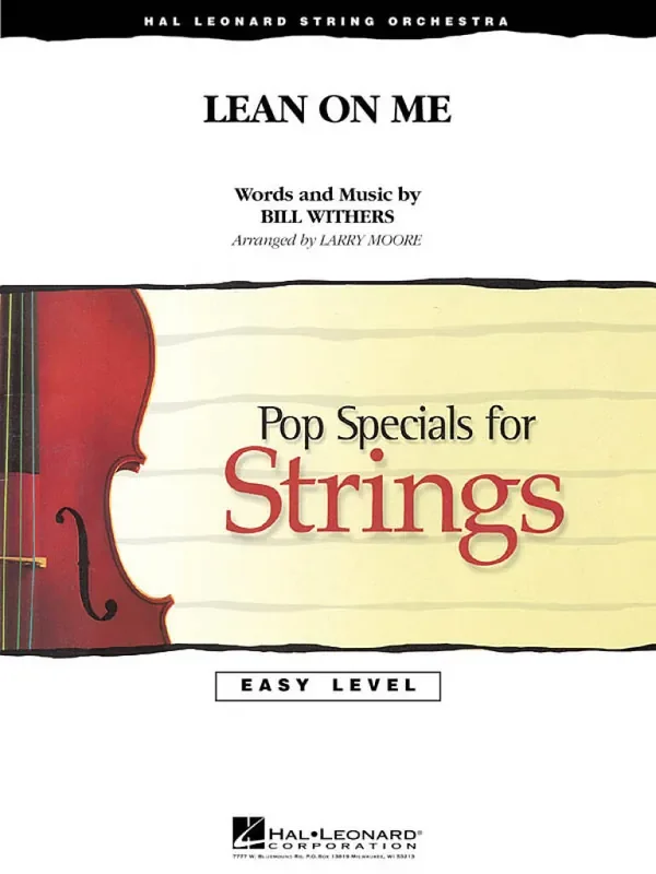 Bill Withers Lean on Me (Arr. Larry Moore) Streichorchester