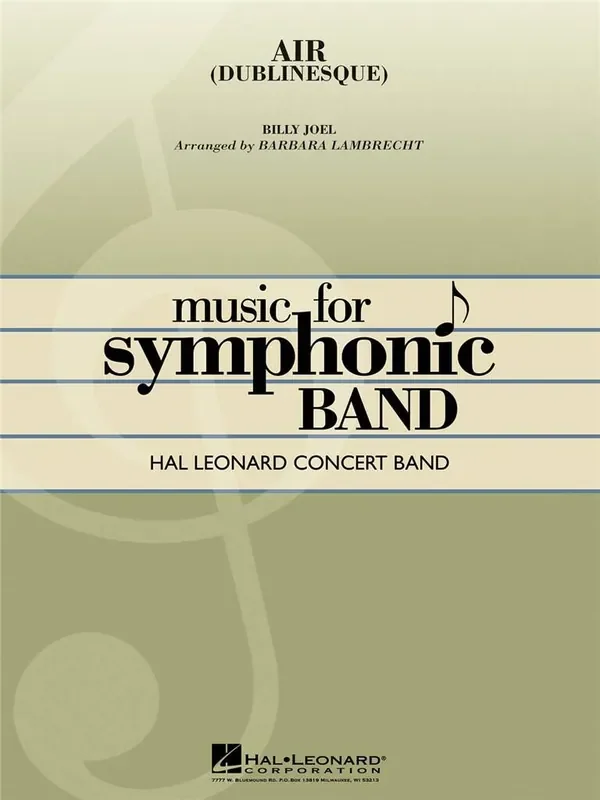 Billy Joel Air (Arr. Barbara Lambrecht) Blasorchester
