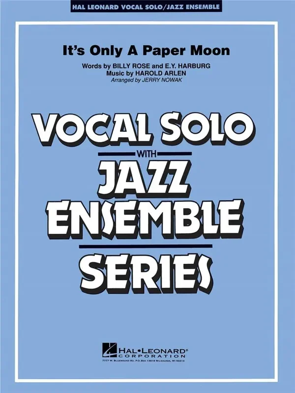 Billy Rose It‘s Only a Paper Moon (Arr. Jerry Nowak) Jazz Ensemble mit Gesang