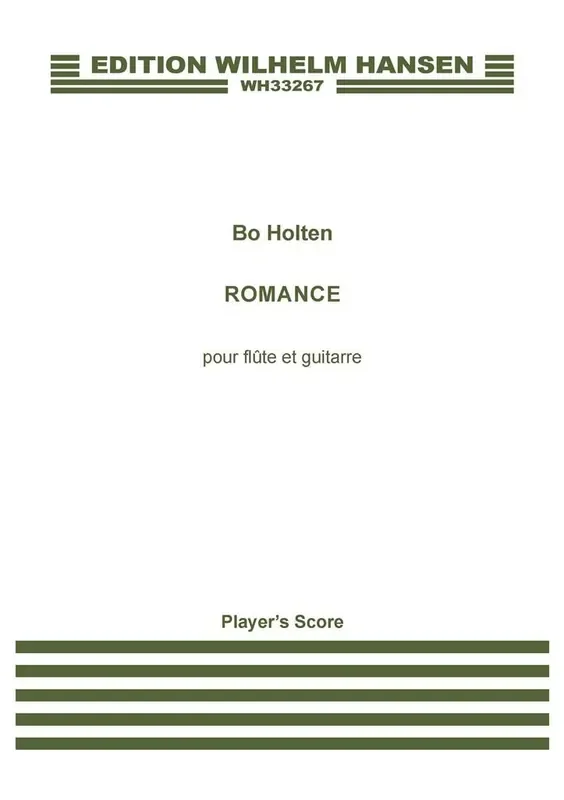 Bo Holten Romance Pour Flute Et Guitarre Flöte mit Begleitung