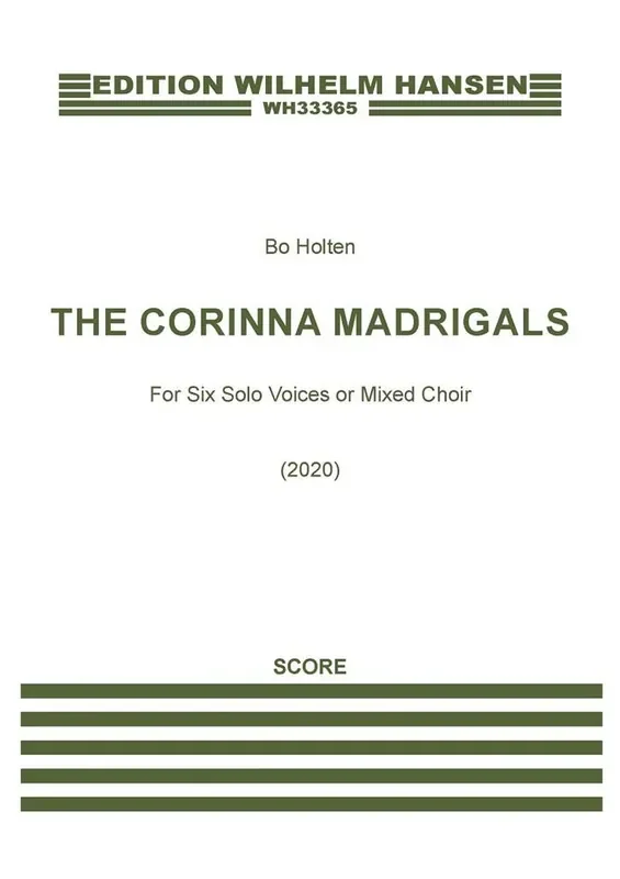 Bo Holten The Corinna Madrigals Gemischter Chor mit Begleitung