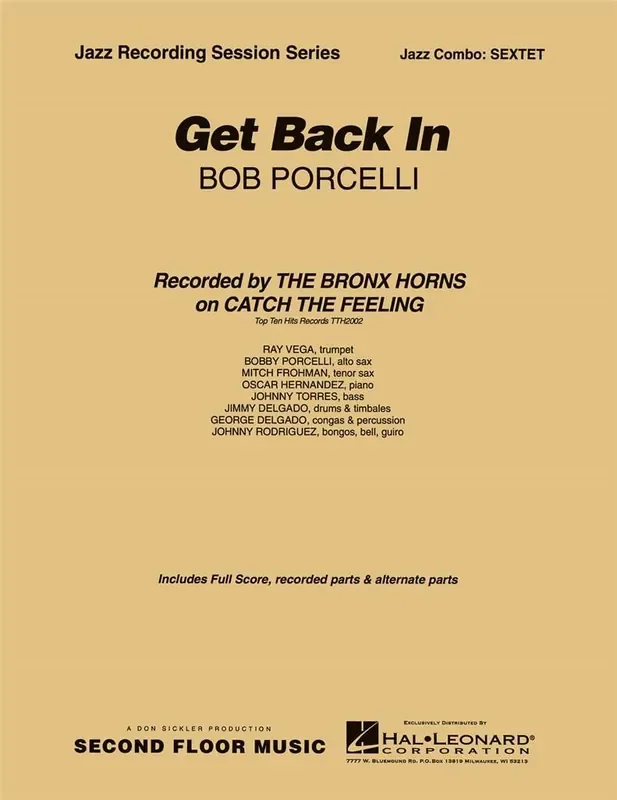 Bob Porcelli Get Back In Jazz Ensemble