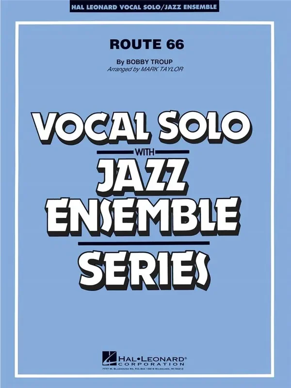 Bobby Troop Route 66 (Key F) (Arr. Mark Taylor) Jazz Ensemble mit Gesang