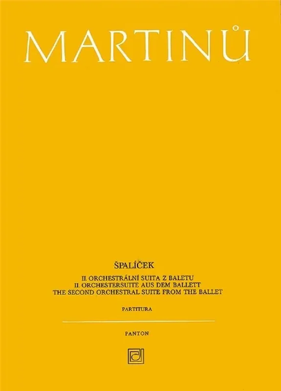 Bohuslav Martinu Spalícek H 214 B Orchester