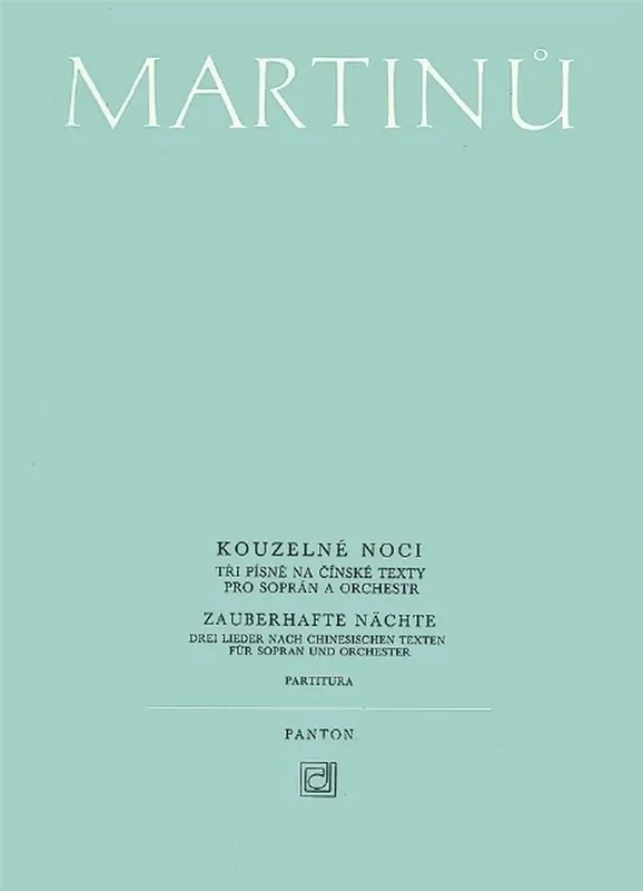 Bohuslav Martinu Zauberhafte Nachte Orchester mit Solo