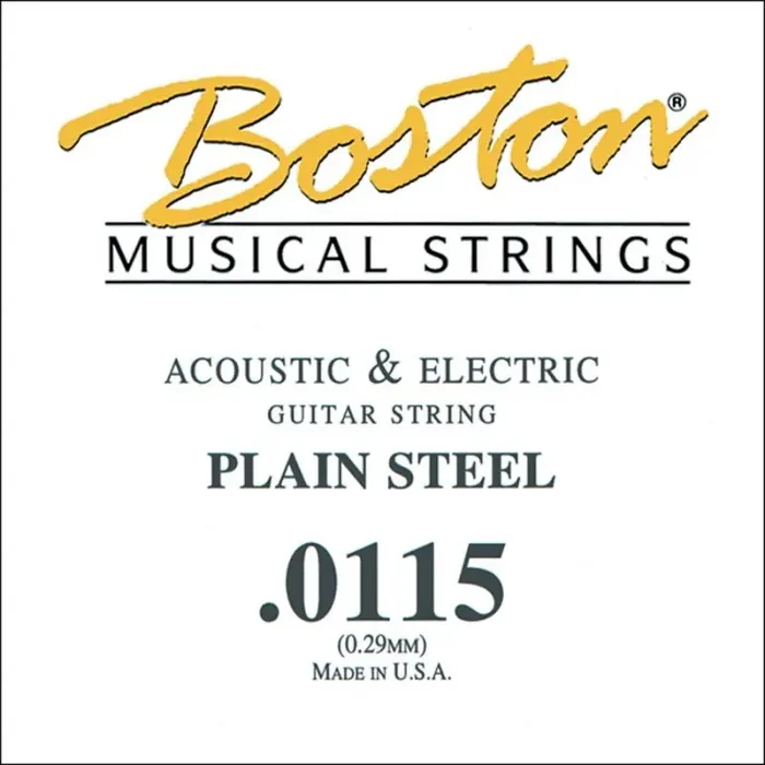 Boston .0115 snaar, plain steel