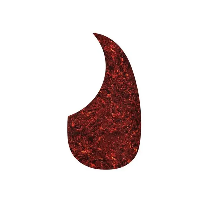 Boston pickguard, acoustic, teardrop model, self adhesive, tortoise intense