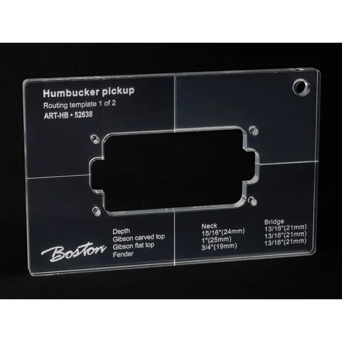 Boston pickup routing template humbucker