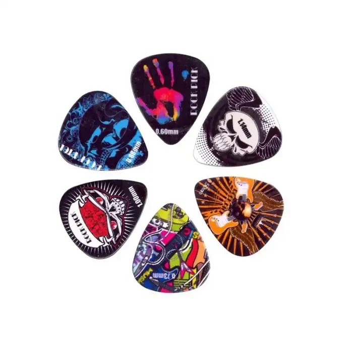 Boston Rock Picks 6-piece pick kit, celluloid, 0.50/0.60/0.73/0.88/1.00/1.14mm