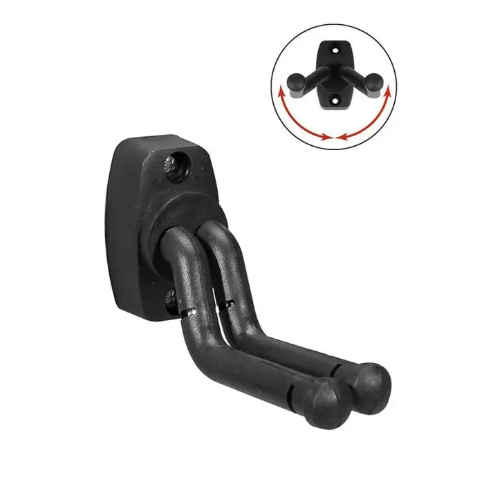 Boston straight wall mounted hook for guitar, plastic base