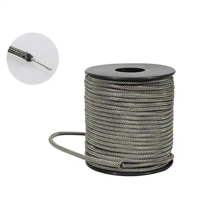 Boston USA made (Gavitt) shielded waxed cotton braided push back wire, 50 feet