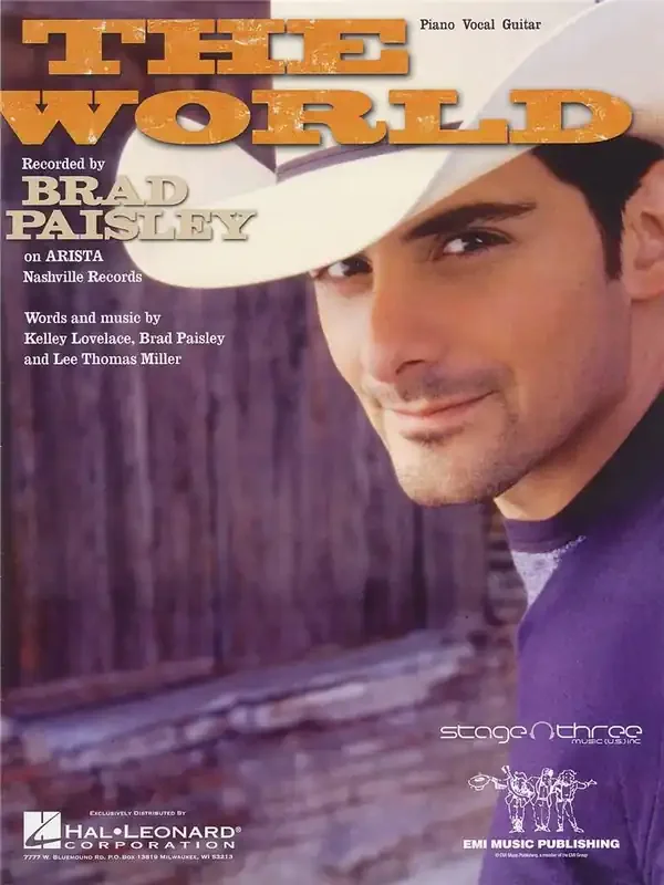 Brad Paisley The World Klavier, Gesang, Gitarre (Songbooks)