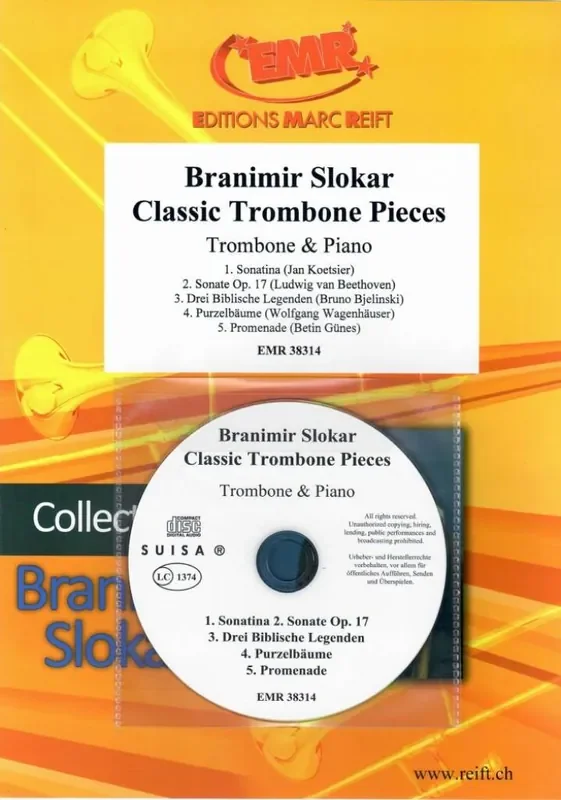 Branimir Slokar Classic Trombone Pieces Posaune mit Begleitung