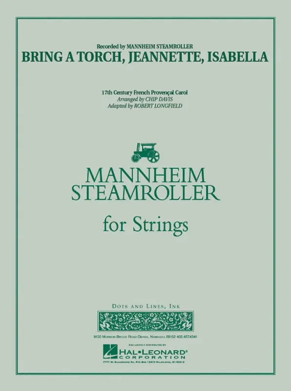 Bring a Torch, Jeannette, Isabella (Arr. Chip Davis) Streichensemble