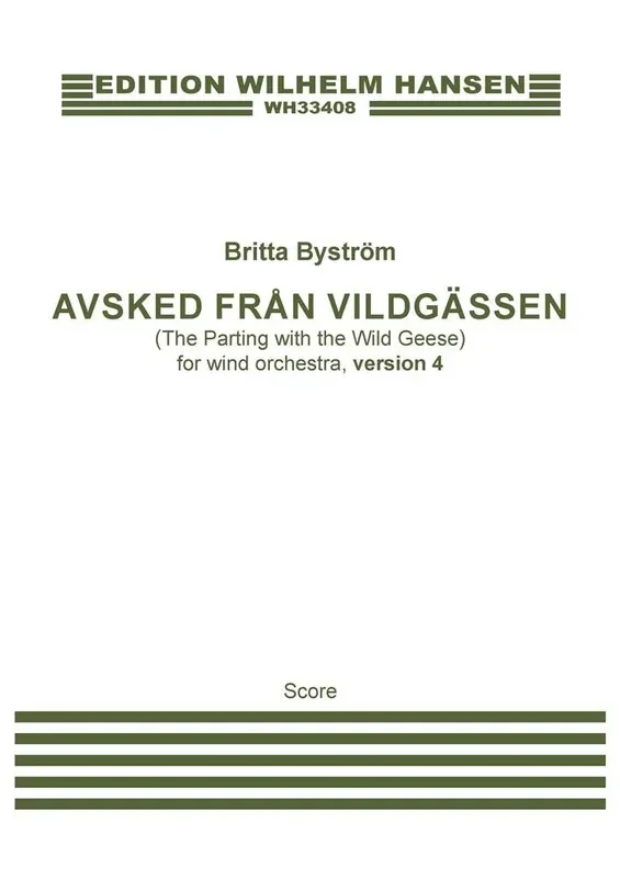 Britta Byström Avsked Från Vildgässen Version 4 Bläserensemble