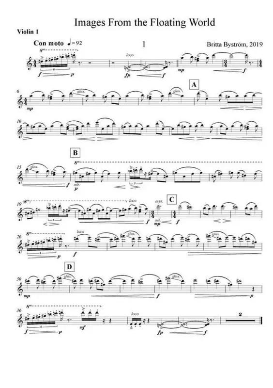 Britta Byström Images From The Floating World Streichquartett