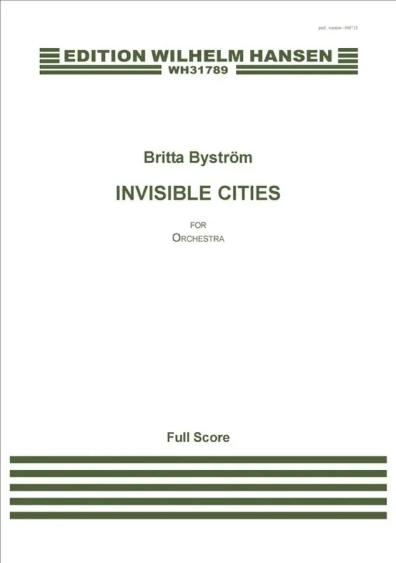 Britta Byström Invisible Cities Orchester