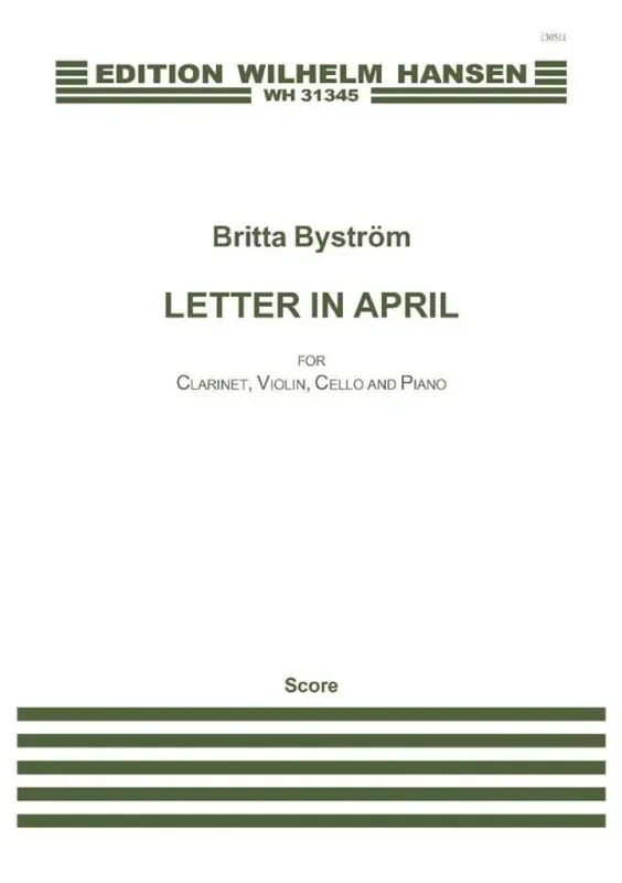 Britta Byström Letter In April Kammerensemble