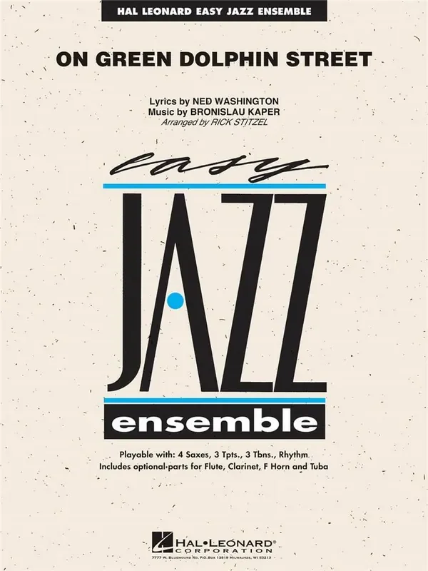 Bronislaw Kaper On Green Dolphin Street (Arr. Rick Stitzel) Jazz Ensemble