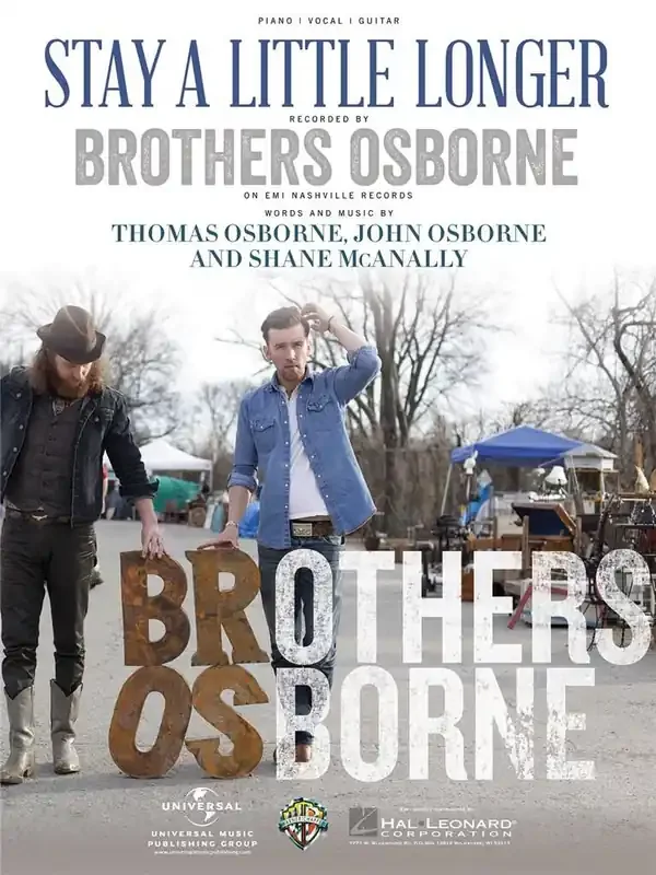 Brothers Osborne Stay a Little Longer Klavier, Gesang, Gitarre (Songbooks)