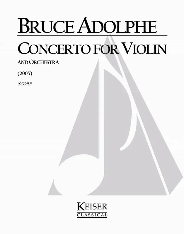 Bruce Adolphe Violin Concerto Orchester mit Solo