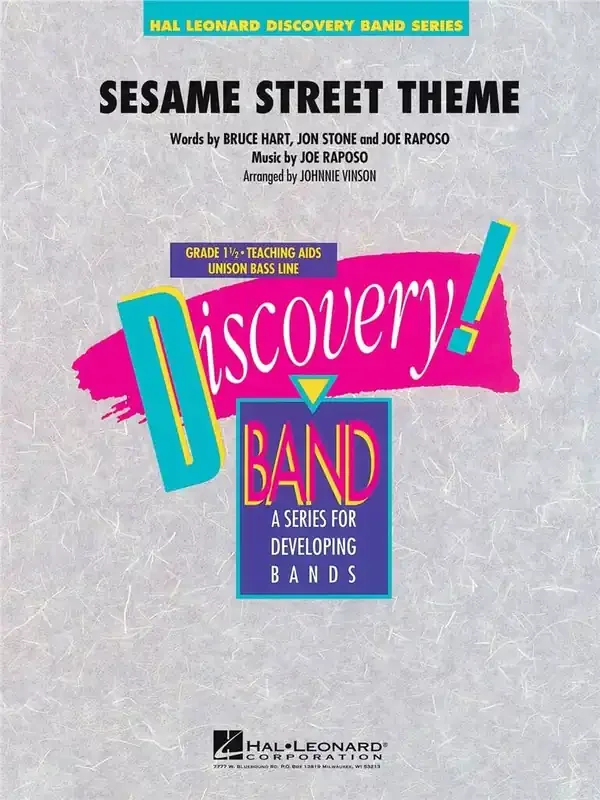 Bruce Hart Sesame Street Theme (Arr. Johnnie Vinson) Blasorchester