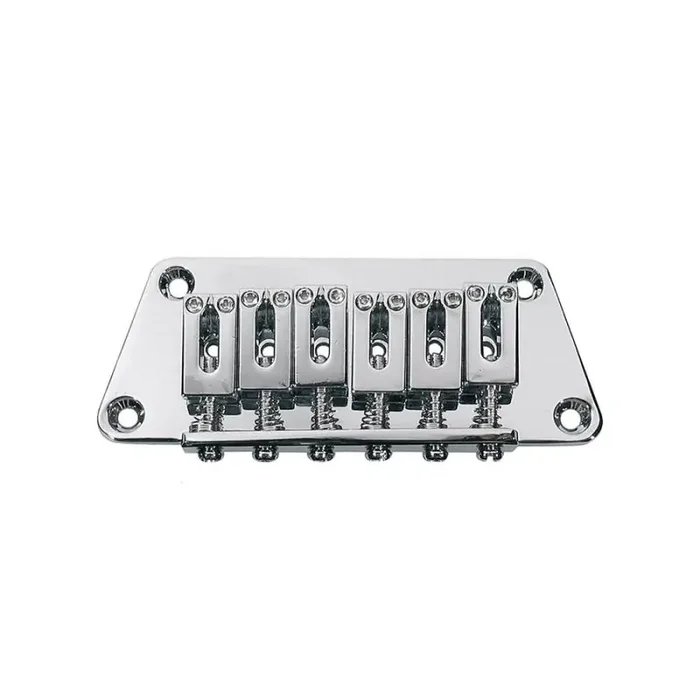 Brug-staartstuk,Strat, chroom, pitch 10,5mm