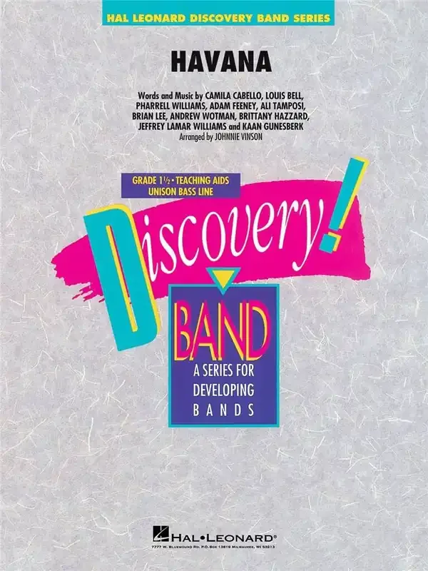 Camila Cabello Havana (Arr. Johnnie Vinson) Blasorchester