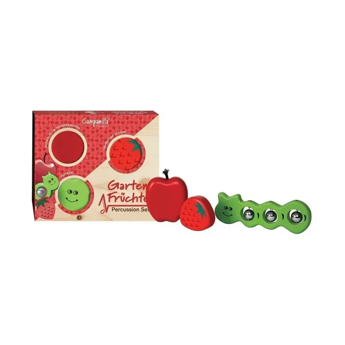 Campanilla Percussion Set Garden Friends 3-piece garden fruits