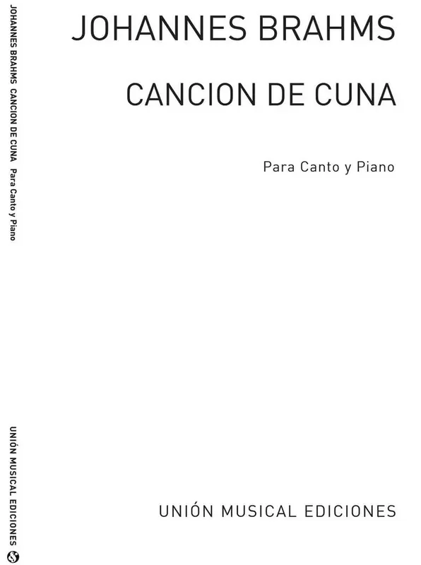 Cancion De Cuna (Wiegenlied) for Voice and Piano Gesang mit Klavier