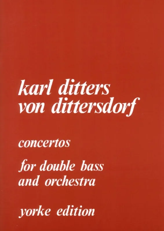 Carl Ditters von Dittersdorf Concertos 1 And 2 Orchester mit Solo