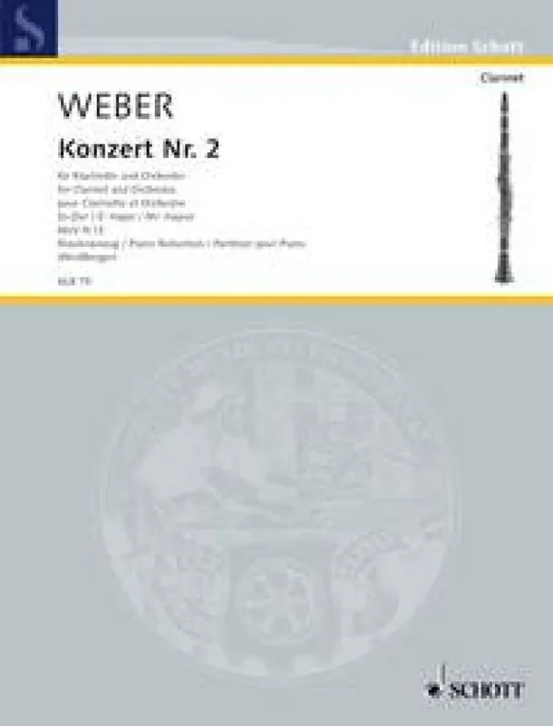 Carl Maria von Weber Clarinet Concerto No. 2 Eflat major WeV N.13 Orchester mit Solo