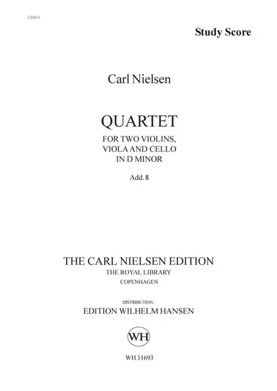 Carl Nielsen String Quartet D-Minor Streichquartett