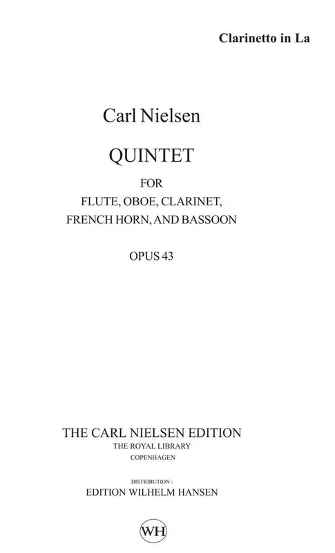 Carl Nielsen Wind Quintet Op.43 Blasquintett