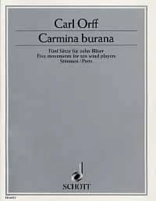 Carl Orff Carmina Burana 10Blazers Stemmen Bläserensemble