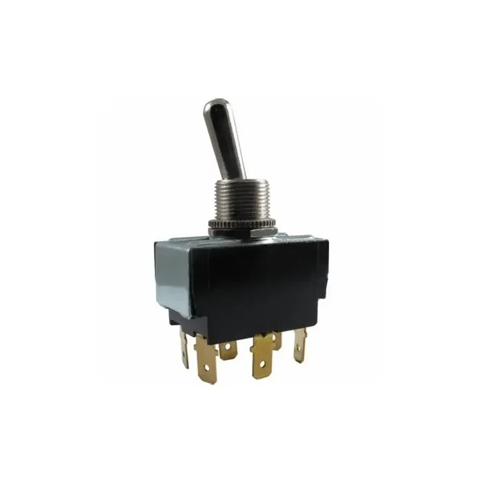 Carling 2GM73-73 DPDT, 12A/250V toggle switch ON-OFF-ON