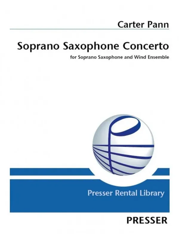 Carter Pann Soprano Saxophone Concerto Blasorchester mit Solo