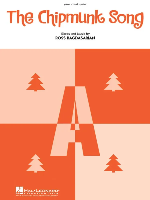 Chipmunks The Chipmunk Song Klavier, Gesang, Gitarre (Songbooks)