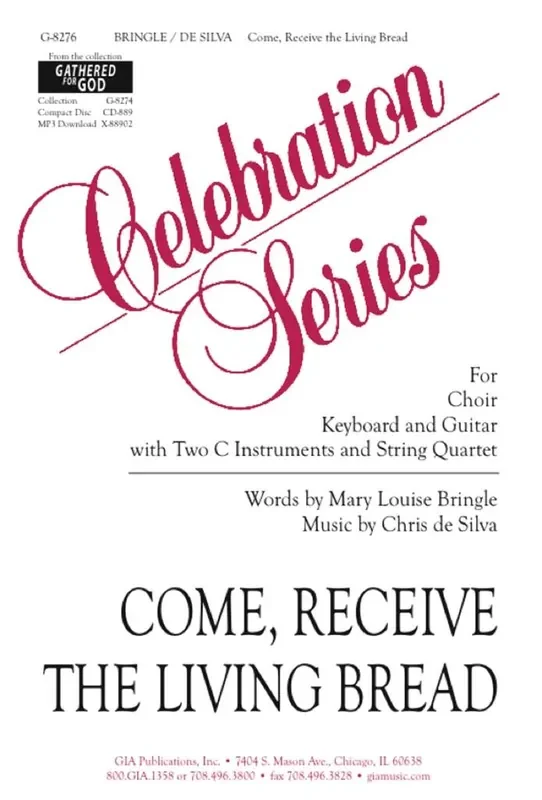 Chris de Silva Come, Receive the Living Bread – Instrument parts Gemischter Chor mit Begleitung