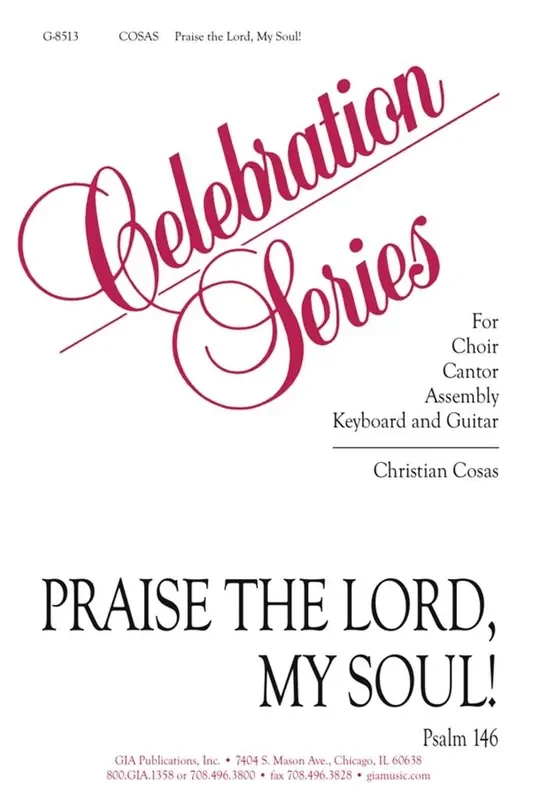 Christian Cosas Praise the Lord, My Soul – Guitar part Gemischter Chor mit Begleitung