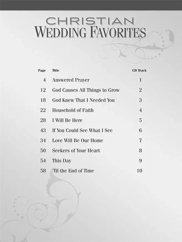 Christian Wedding Favorites Klavier, Gesang, Gitarre (Songbooks)