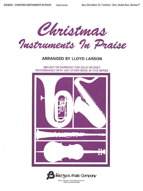 Christmas Instruments In Praise (BC) (Arr. Lloyd Larson) Bassinstrument