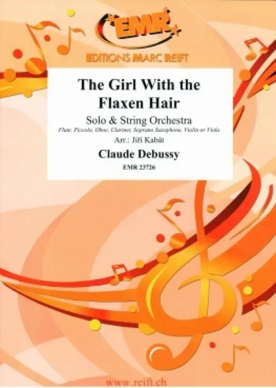 Claude Debussy The Girl With The Flaxen Hair (Arr. Kabat) Streichorchester mit Solo