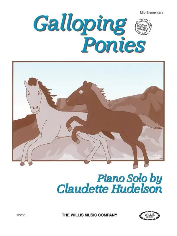 Claudette Hudelson Galloping Ponies Klavier Solo
