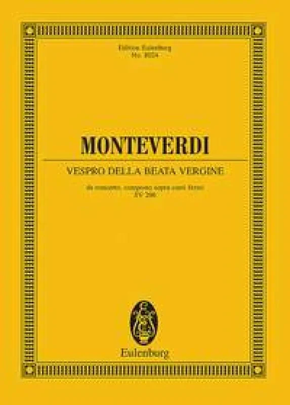 Claudio Monteverdi Vespro Della Beata Vergine Orchester