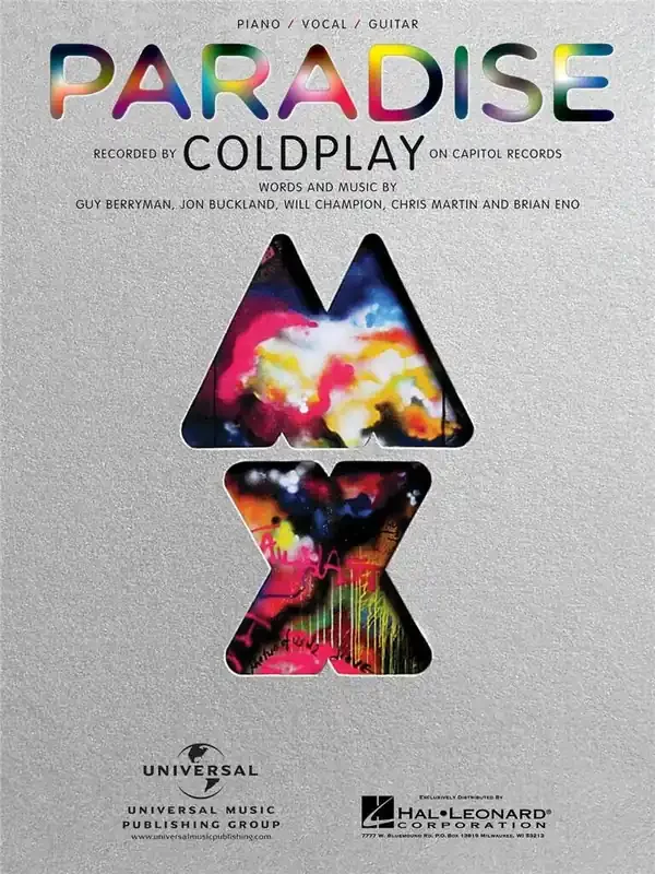 Coldplay Paradise Gesang mit Klavier