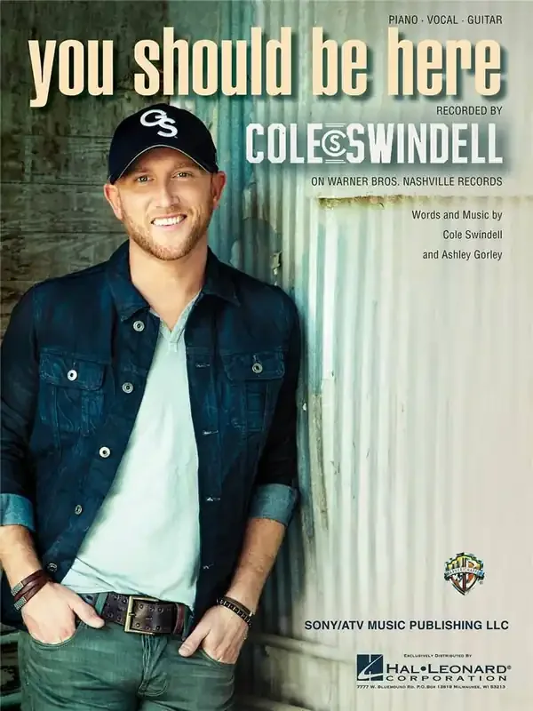 Cole Swindell You Should Be Here Klavier, Gesang, Gitarre (Songbooks)